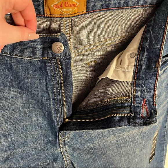 NWT RED CAMEL | Blue Medium Wash "Original Straight" Mid Rise Jeans | Bottom - Picture 2 of 8